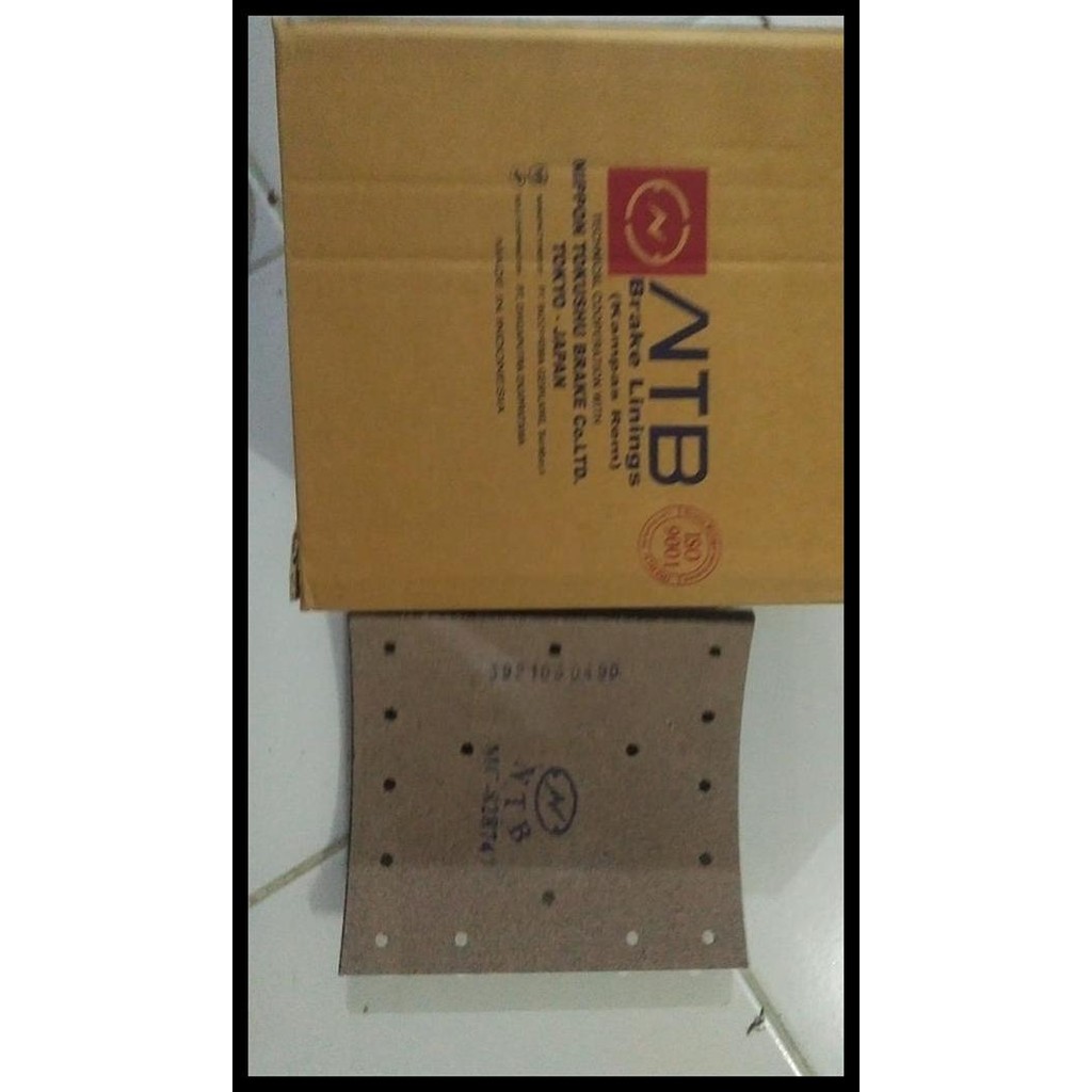GRATIS ONGKIR KAMPAS BRAKE LINING BELAKANG REM FUSO GANJO 355HP NTB M062-1 SET