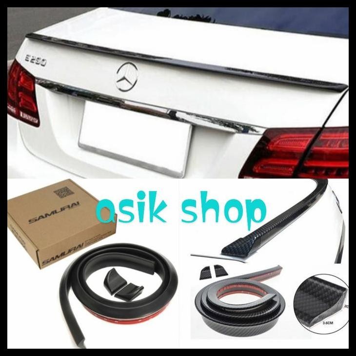 TERBARU DUCKTAIL LIS BAGASI MOBIL CIVIC TURBO HITAM CARBON 