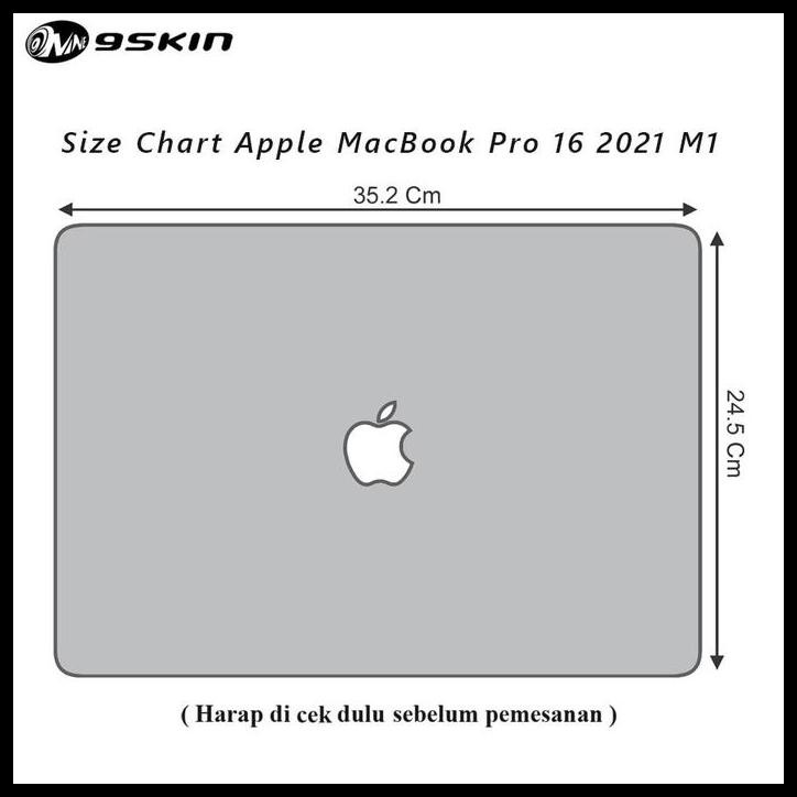 TERBARU GARSKIN APPLE MACBOOK PRO 16 2021 M1 VYNIL BLACK LEATHER FRONT 