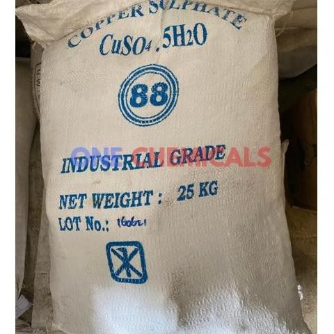 Copper Sulphate Kristal/ Perusi / Terusi Granular/ Cuso4 1 Zak (25 Kg)