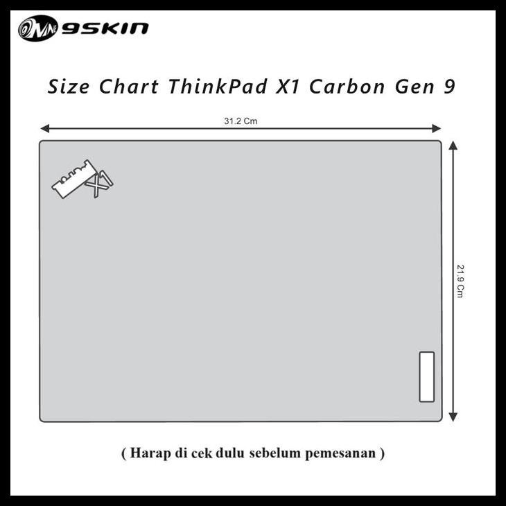 HOT DEAL GARSKIN LENOVO THINKPAD X1 CARBON GEN 9 VYNIL BLACK CARBON FRONT 