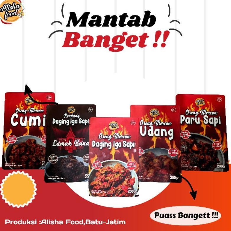 

Ready_Stock_Cod Sambal / Oseng Mercon & Rendang 150 Gr Ha-147