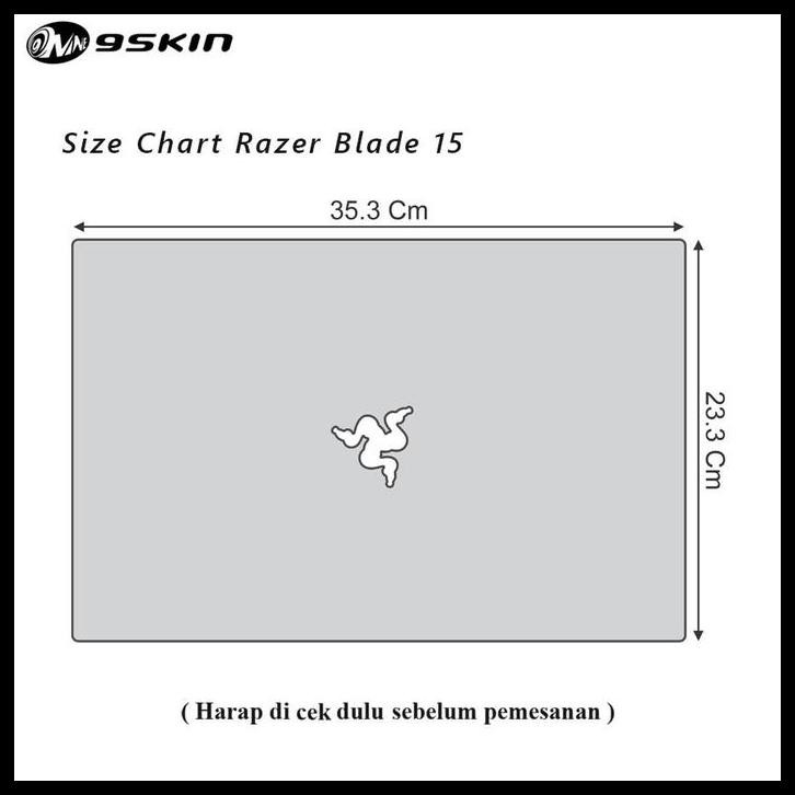 DISKON SKIN PROTECTOR LAPTOP RAZER BLADE 15 2022 CUSTOM 