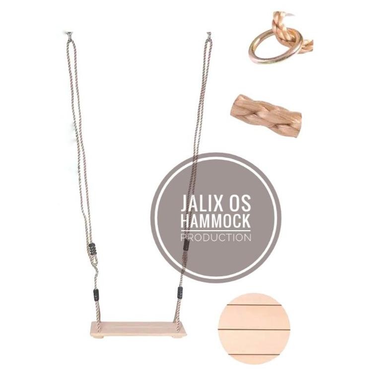 Macrem ayunan taman ayunan kayu kuat