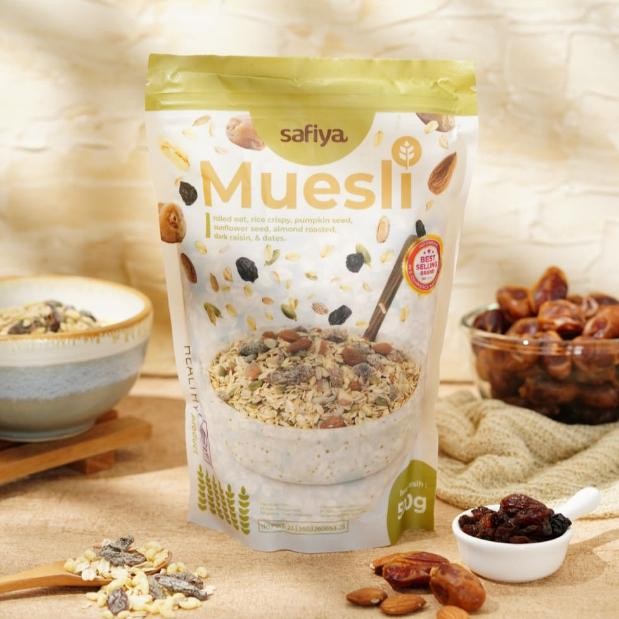 

Kuke Safiya Muesli Fruit & Seed 500 Gram Sereal Sehat Original Diet Ga-121
