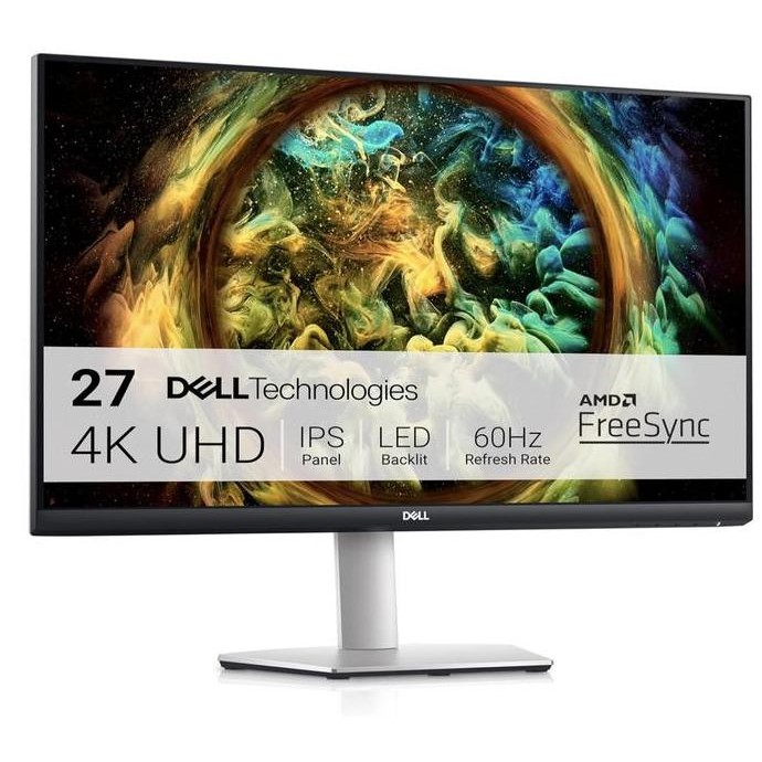

Dell S2721QS 27 Inch 4K UHD (3840 x 2160) IPS Ultra-Thin Bezel Monitor, AMD FreeSync