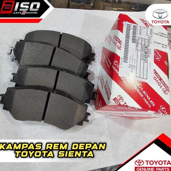 kampas rem Depan sienta