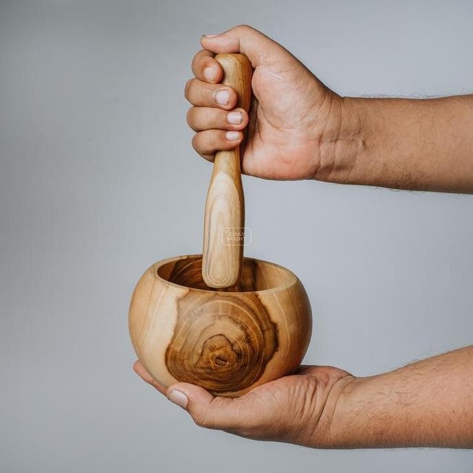 Lumpang Cembung | Lumpang Jamu | Tumbukan Obat |Convex