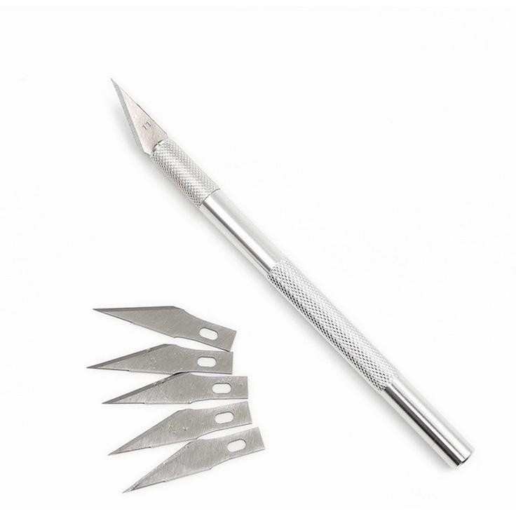 

As Pisau Ukir Seni 5 Isi Cutter Hobby Crafting Art Knife Metal Handle Blade Pisau Bonsai Sayat Ukir Pen Cutter Set Mata Dan Gagang Art Knife