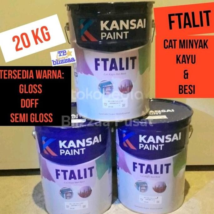 

TERMURAH - FTALIT 20kg Ftalit 20 kg Pail Super White 731 Warna Gloss Warna Doff Warna Semi Gloss 20Kg Pail Kansai Paint