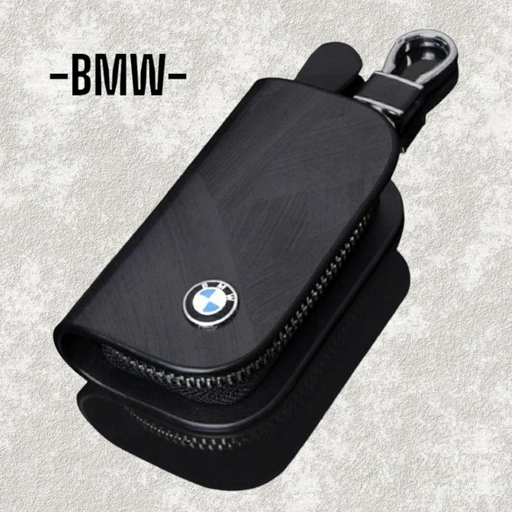 Dompet STNK & Gantungan Kunci IMPORT Branded Premium Import Mobil B M W/ Logo Lainnya Toyota Daihats