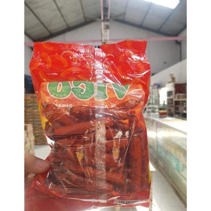 

Vigo Sosis Sapi Bakar Isi 25 312,5Gr Snack Makanan Ringan Jajanan Cemilan Camilan Pedas Asin Gurih Manis Murah
