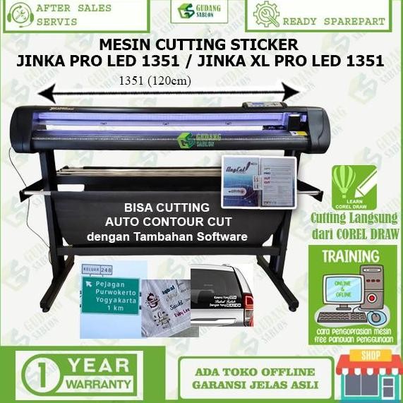 MESIN CUTTING JINKA 1351 PRO SUPPORT CORELDRAW