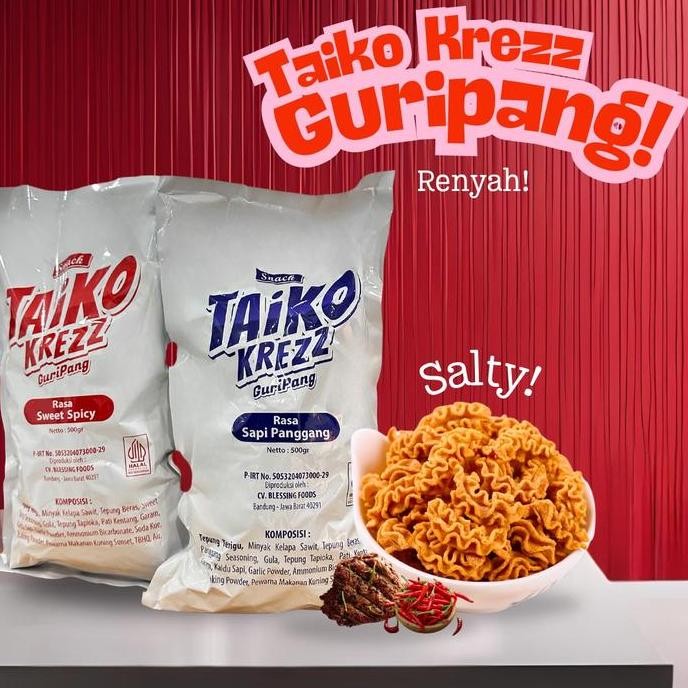 

(Halal) Taiko Krezz Camilan Ikan Cumi Kembang/Camilan Murah/Hadiah Makanan/Camilan Higienis/Makaroni/Asrmmukbang/Camilan Halal/Camilan Anak Kecil/Camilan Murah/Snack Box/Jajanan Snack Murah/Jajanan 1 Pack/Snack Jajanan Warung Food Cemilan Jagung Bayi