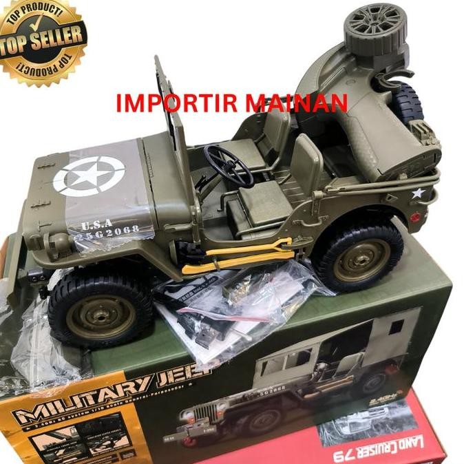 JJRC C8815 JEEP WILLYS military rc car crawler off-road full propo RTR Remote Control Toys murah