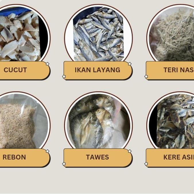 

Ikan Asin 500 gram peda merah teri jengki teri nasi layang pakrik kere tongkol tulang jambal cucut rebon kemasan vakum Food