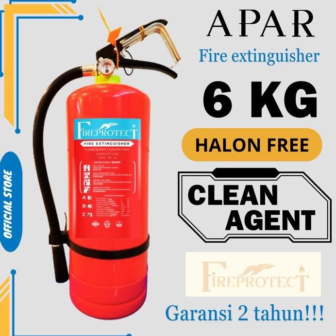 ready Apar pemadam Clean agent AF11 6kg / apar halon free 6kg merk HOLY FIRE