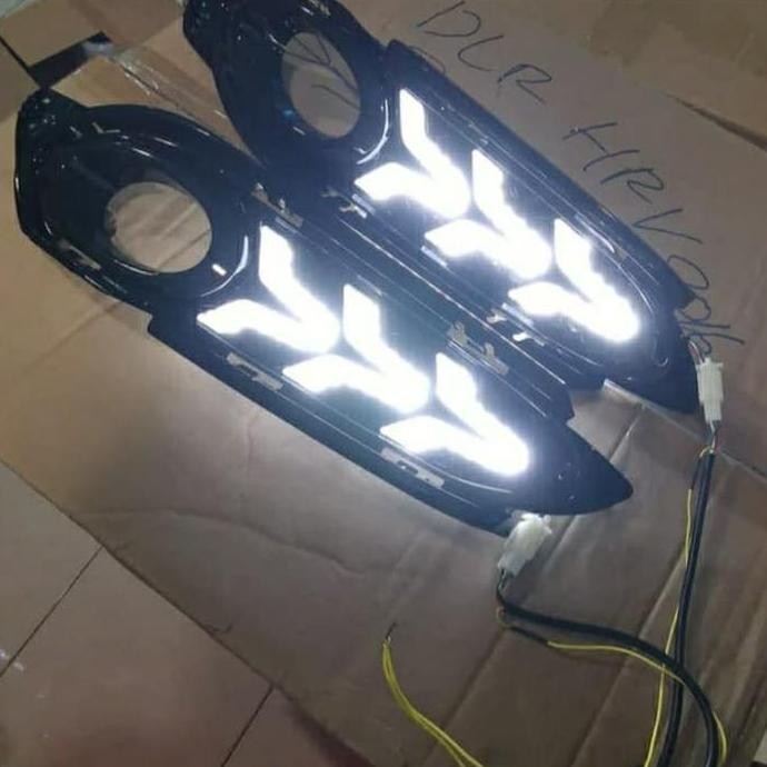 Cover Fog Lamp DRL Honda Hrv 2015 - 2018 - 3 Mode - Sein Running