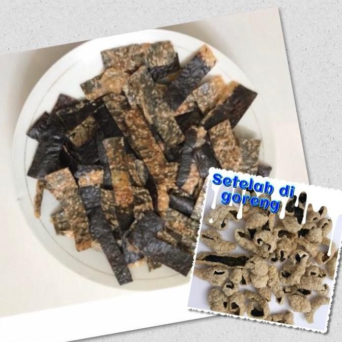 

Rumput laut nory crispy / seaweed snack /ikan asin vegetarian mentah