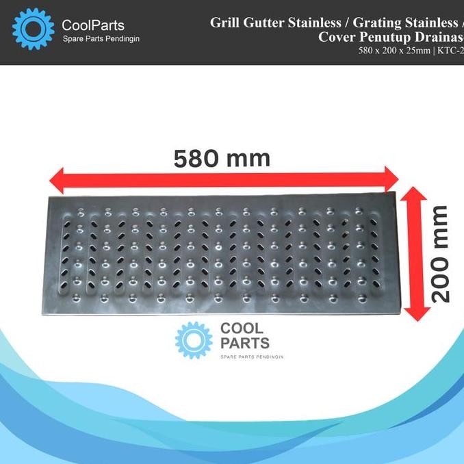 Grill Gutter Stainless/ Grating Stainless / Cover Penutup Drainase