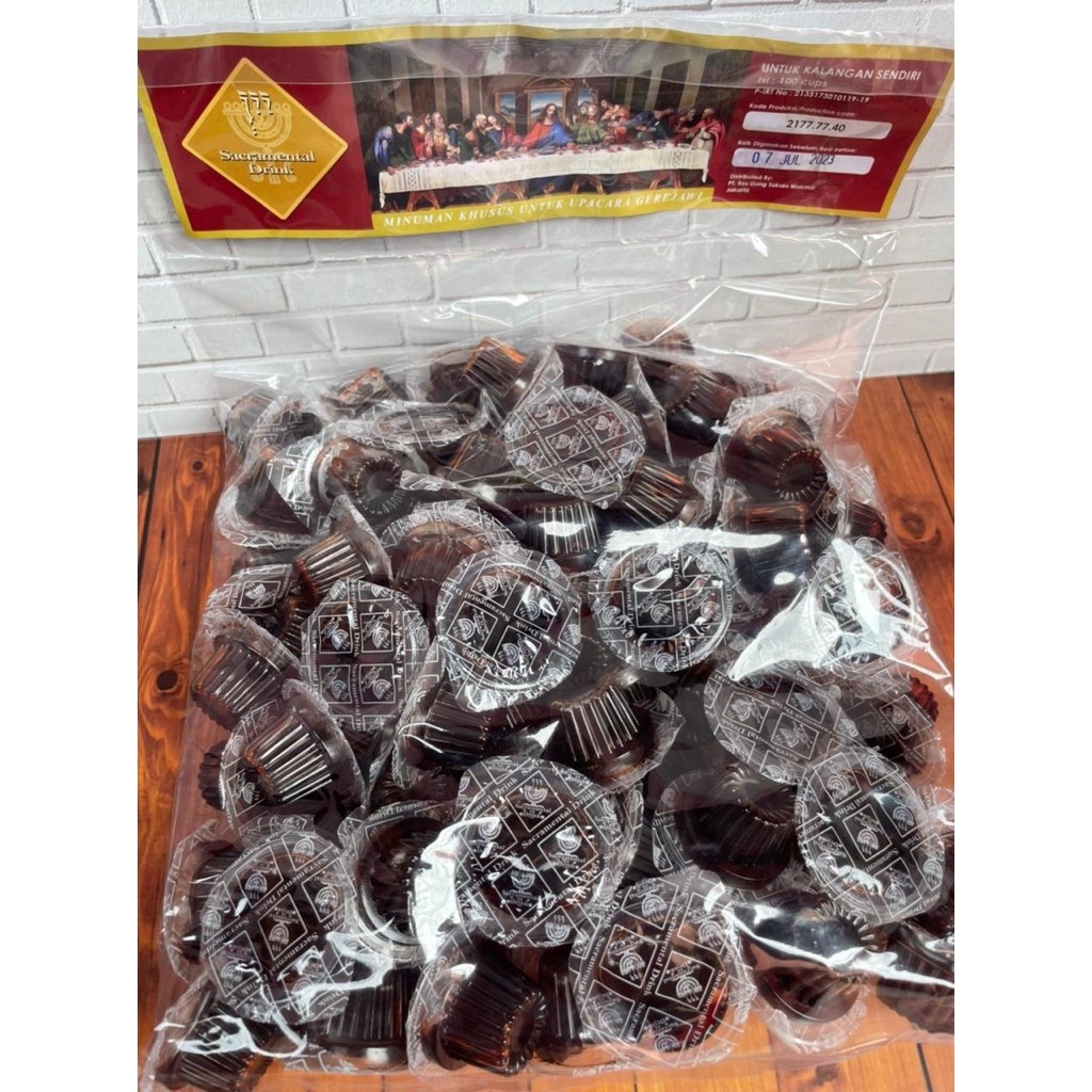 anggur perjamuan Kudus rosgung cup isi 100