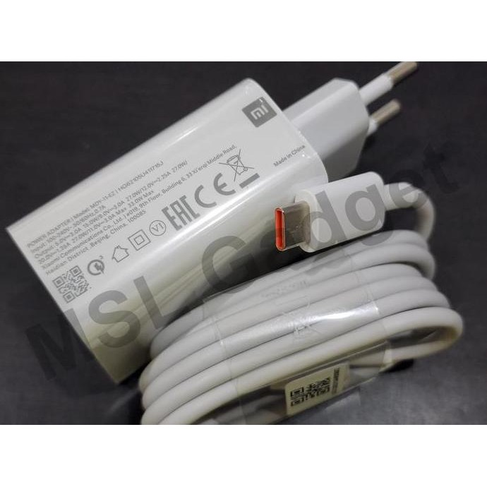 Charger Xiaomi 33W Mdy-11-Ez / Mdy-14-El Turbo Fast Charging Original