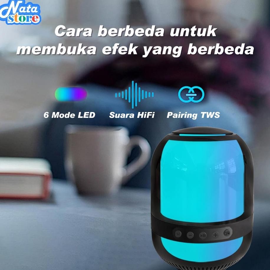 Nata Wireless Bluetooth Speaker Tws Rgb Led Hifi Sound