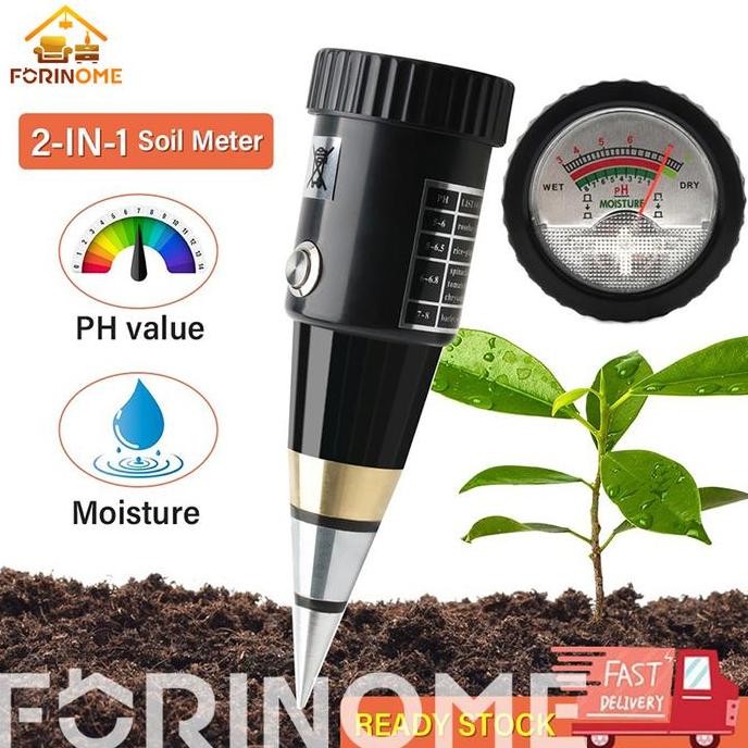 ALAT PENGGUKUR TANAH 2 IN 1 PEN TYPE PH METER SOIL ANALYZER TESTER METER ALAT UKUR PH TANAH ALAT UKU