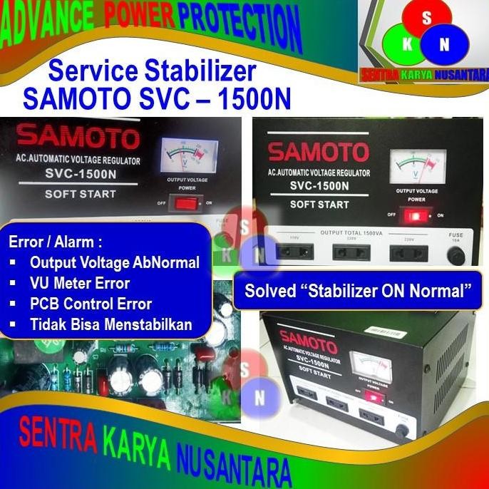 SERVICE STABILIZER STAVOL SAMOTO SVC 1500N ORIGINAL DAN TERPERCAYA