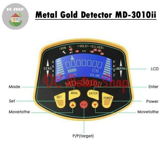 Detektor Emas Logam Gold Metal Detector Digital Md3010Ii Md3010 Ii Kualitas Terbaik Harga Termurah