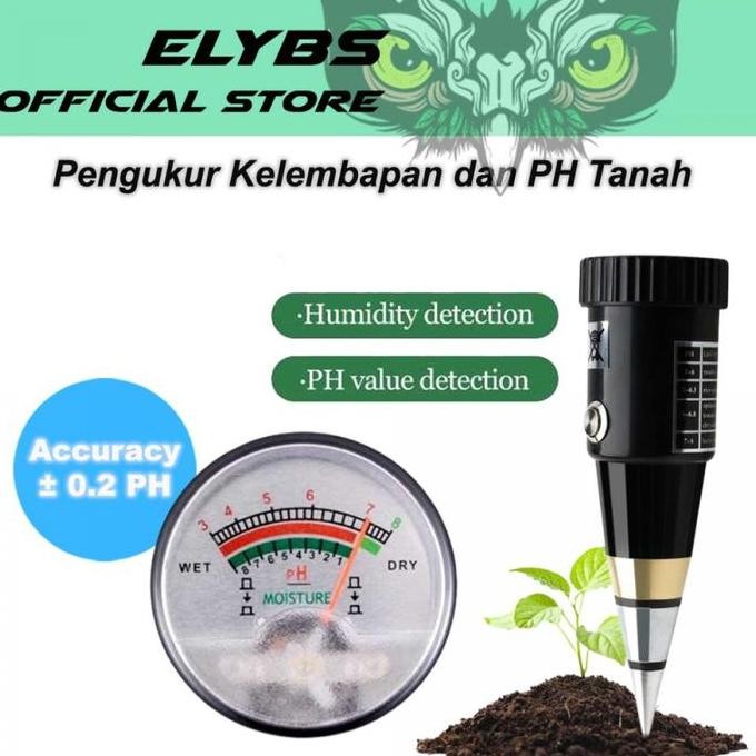 ALAT UKUR KELEMBAPAN DAN PH TANAH SOIL HUMIDITY TESTER ORIGINAL DAN TERPERCAYA