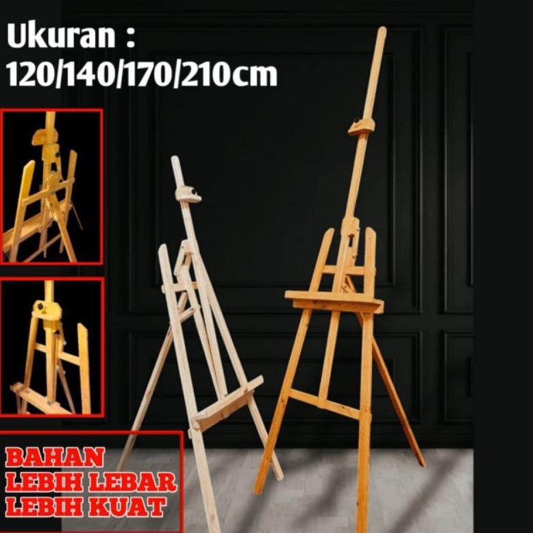 

stand foto 140cm / standing tripot kayu / standing flower frame aesthetic muat hingga 24R