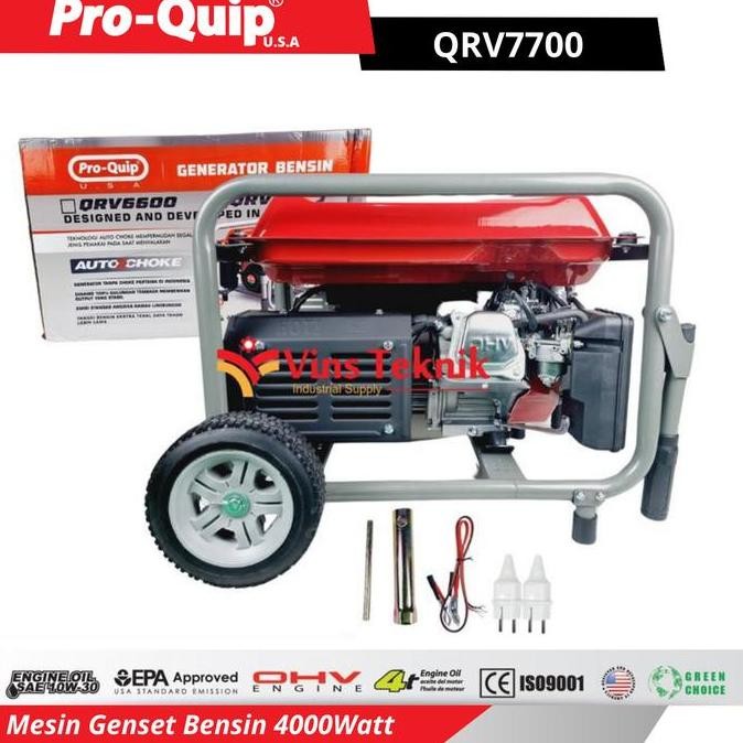 Mesin Genset Bensin 4000Watt Generator Qrv 7700 Proquip Qrv7700