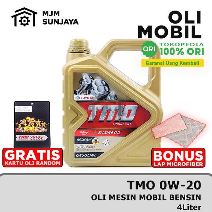 Oli Mesin Mobil Toyota TMO Gold 0W-20 4 Liter - Full Synthetic Bensin