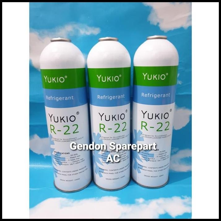 YUKIO R22 REFRIGERANT FREON AC KALENG R 22 ISI 1KG