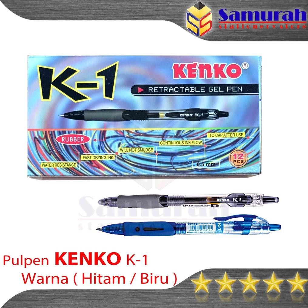

Pen Gel Kenko K1 0.5mm/ Retractable Gel Pen K-1 0.5mm / Pen Cetek - TikTok Cair K 1 tebal 0.5 mm DiM