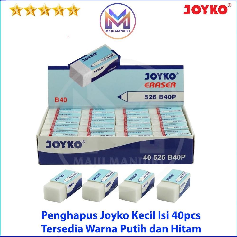 

Penghapus Joyko B40 Putih Hitam / Eraser Isi 40 PCS Black White DiM