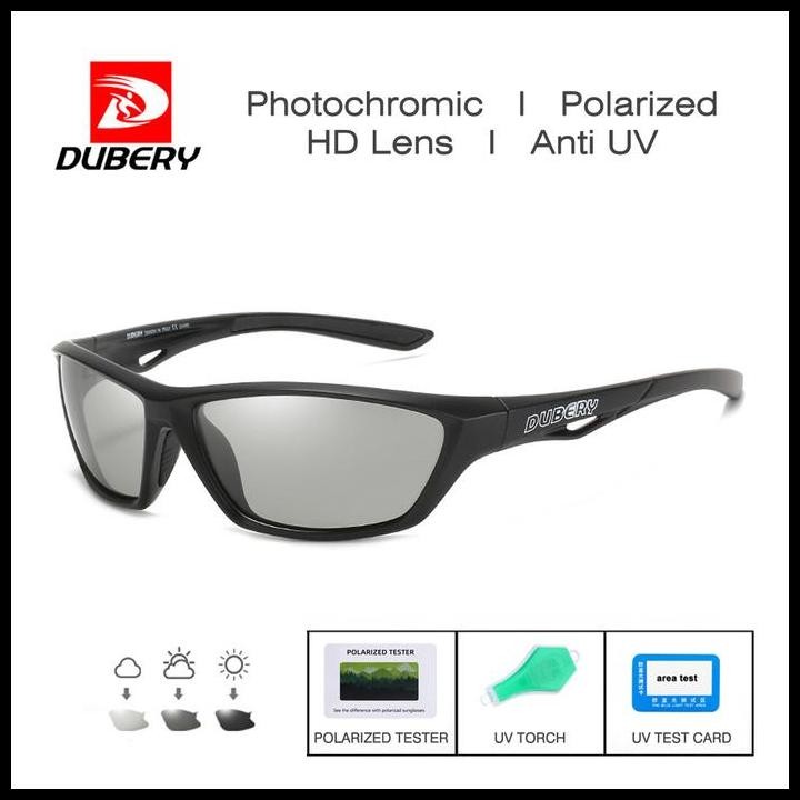 Kacamata Dubery Photochromic Polarized Original