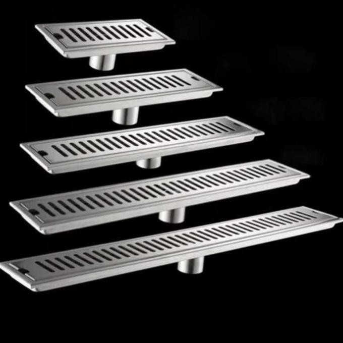 Floor drain garis kotak panjang / Floor drain stainless 20 cm - 80 cm