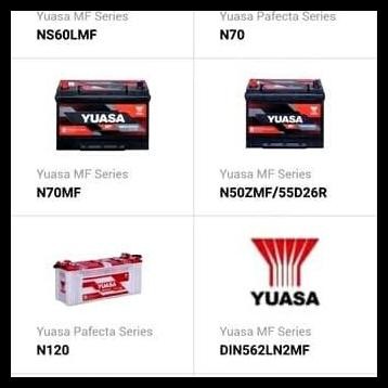 TERMURAH AKI ACCU YUASA INNOVA REBORN BENSIN DIN 566LN2 LN2 MF KERING 