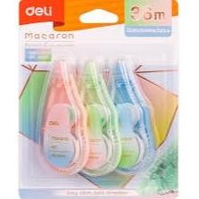 

Deli EH333 Correction Tape / Tip X Kertas / Pita Koreksi 12m*5mm Isi 3pcs Desain Ergonomis Praktis DiM
