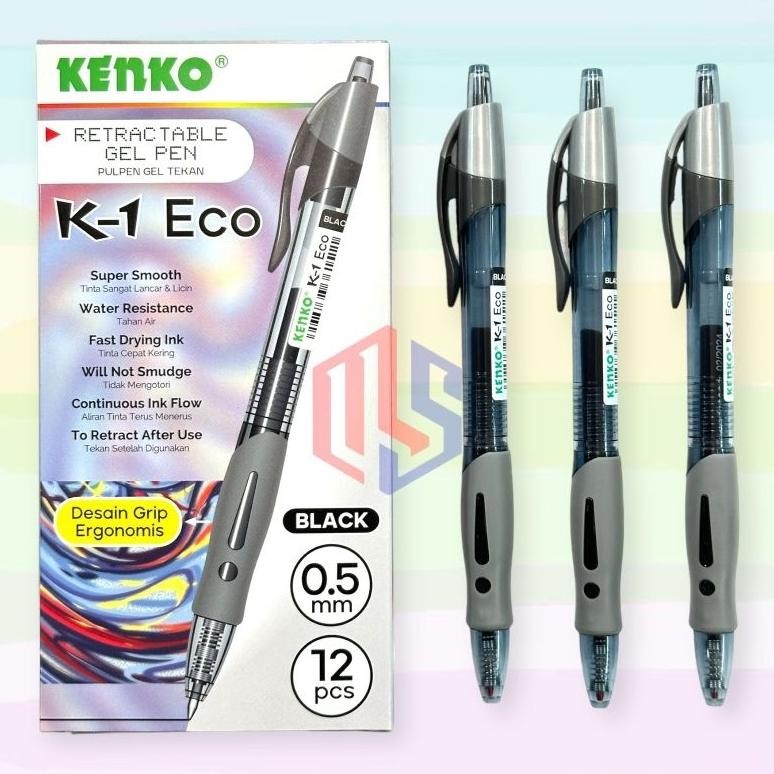 

Pulpen / Ballpoint / Pen Gel Kenko K-1 Eco (12 Pcs) DiM