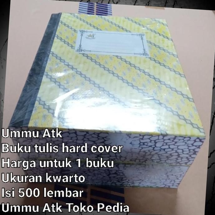 

Buku tulis hard cover kwarto 500 lembar PM