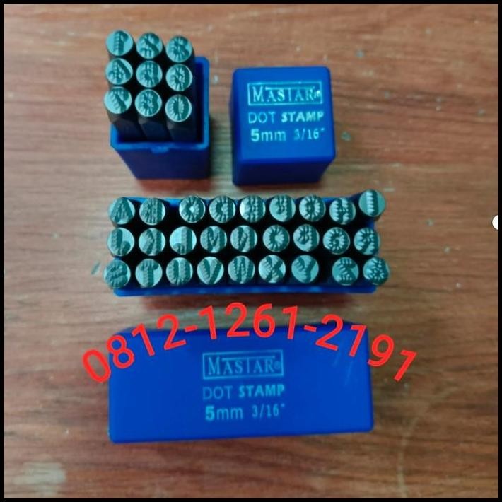 

Mastar Alat Ketok Set 5 mm Bintik Bintik Polka Dots Stamp Punch