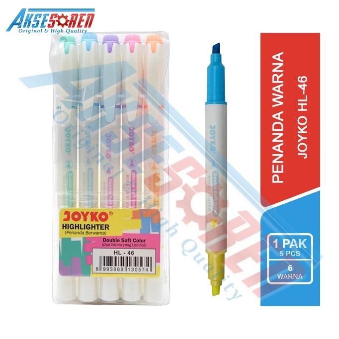 

Penanda Warna Joyko [HL-46/5 pcs] / Highlighter Marker 6 [1 Set] DiM