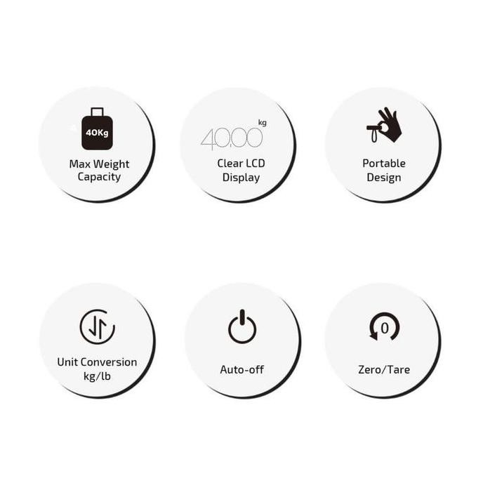 Timbangan Koper Digital Mediatech Mls01 - Mini Luggage Scale 50Kg Travel