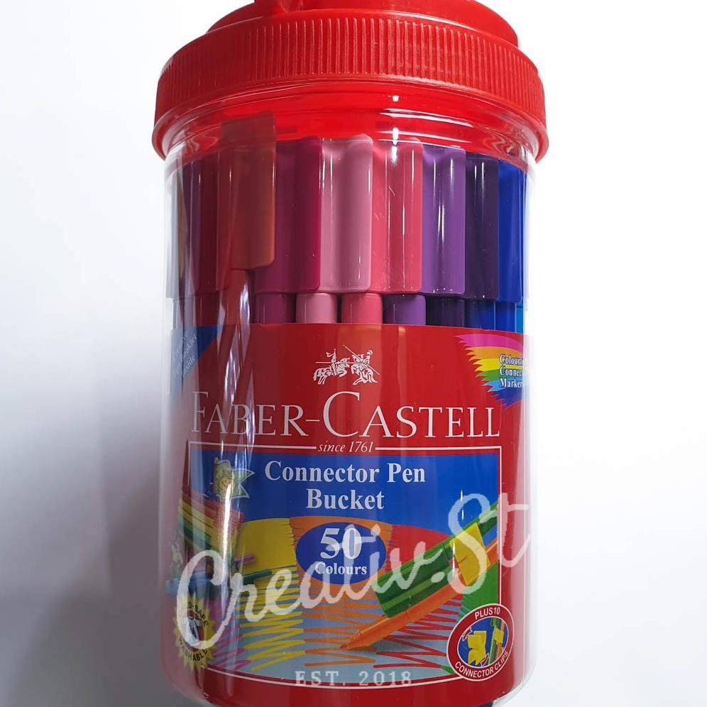 

FABER CASTELL Connector Pen 50 Spidol Warna Pulpen Warna DiM