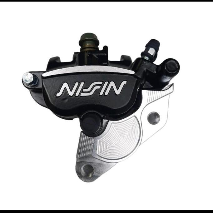 CALIPER NISSIN KEPALA BABI 2 PISTON NISSIN RX KING RX KING NEW PLUS BREKET HITAM GOLD SILVER Motorcy