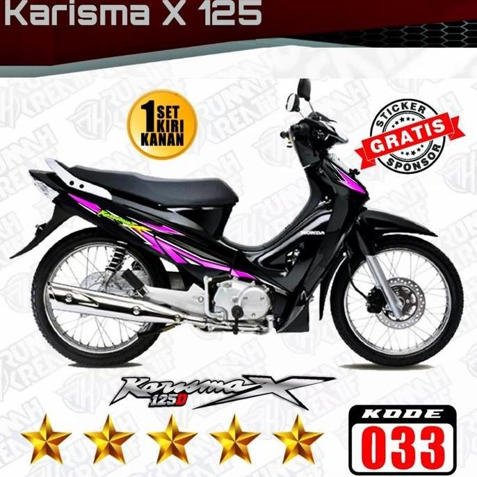 Decal Sticker Striping Variasi Karisma X 125 R & Karisma X 125 D |33 Forsale