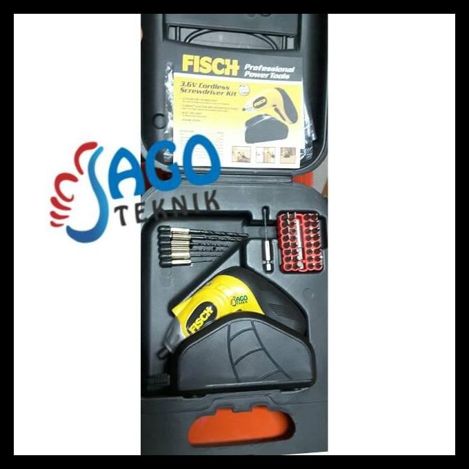 HOT DEAL BOR CAS FISCH TANPA KABEL CORDLESS (BOR FISCH 3.6 VOLT + KOPER) 